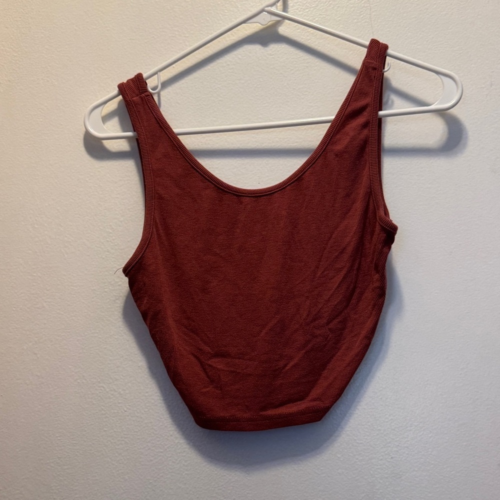 Women's Rust Cropped Tank Top